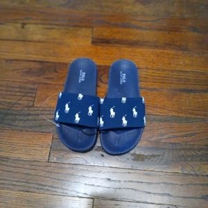 Kids Ralph Lauren Polo Slides